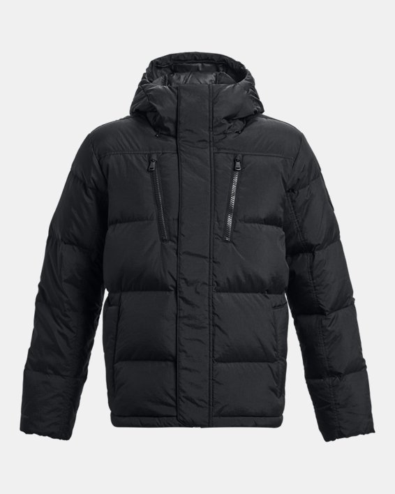 Men's ColdGear® Infrared Down Crinkle Jacket, Black, pdpMainDesktop image number 6